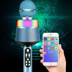 Kids Wireles  SD Card Karaoke Microphone Bluetooth Micro Karaoke Home For Music Player Singing Microfono Mic Microphone For Sing