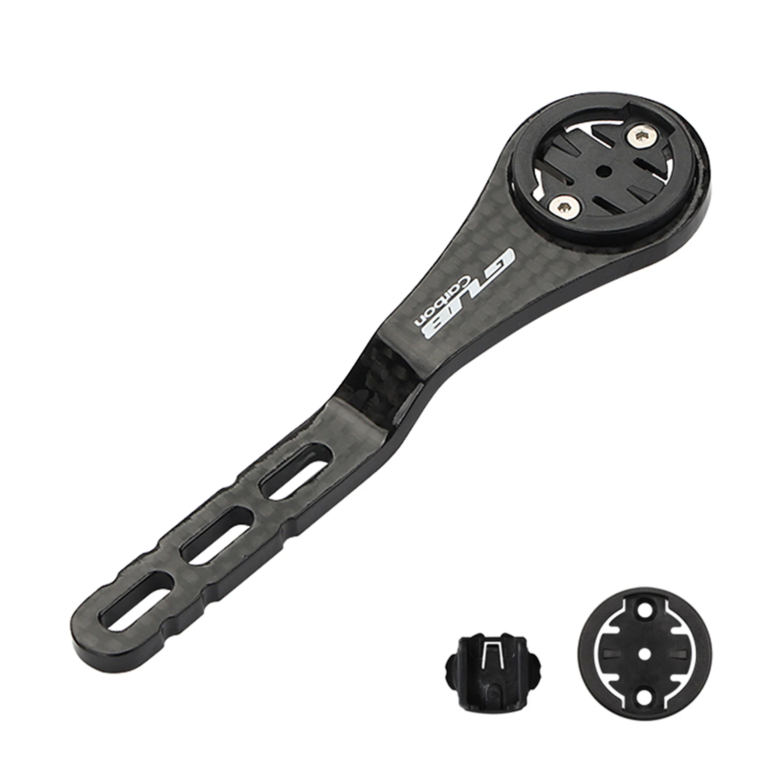 

Bike Computer Mount Handle Carbon Fiber Integrated Bent Lightweight for GARMIN Cat Eye Bryton Series Bicycle Computer bracket