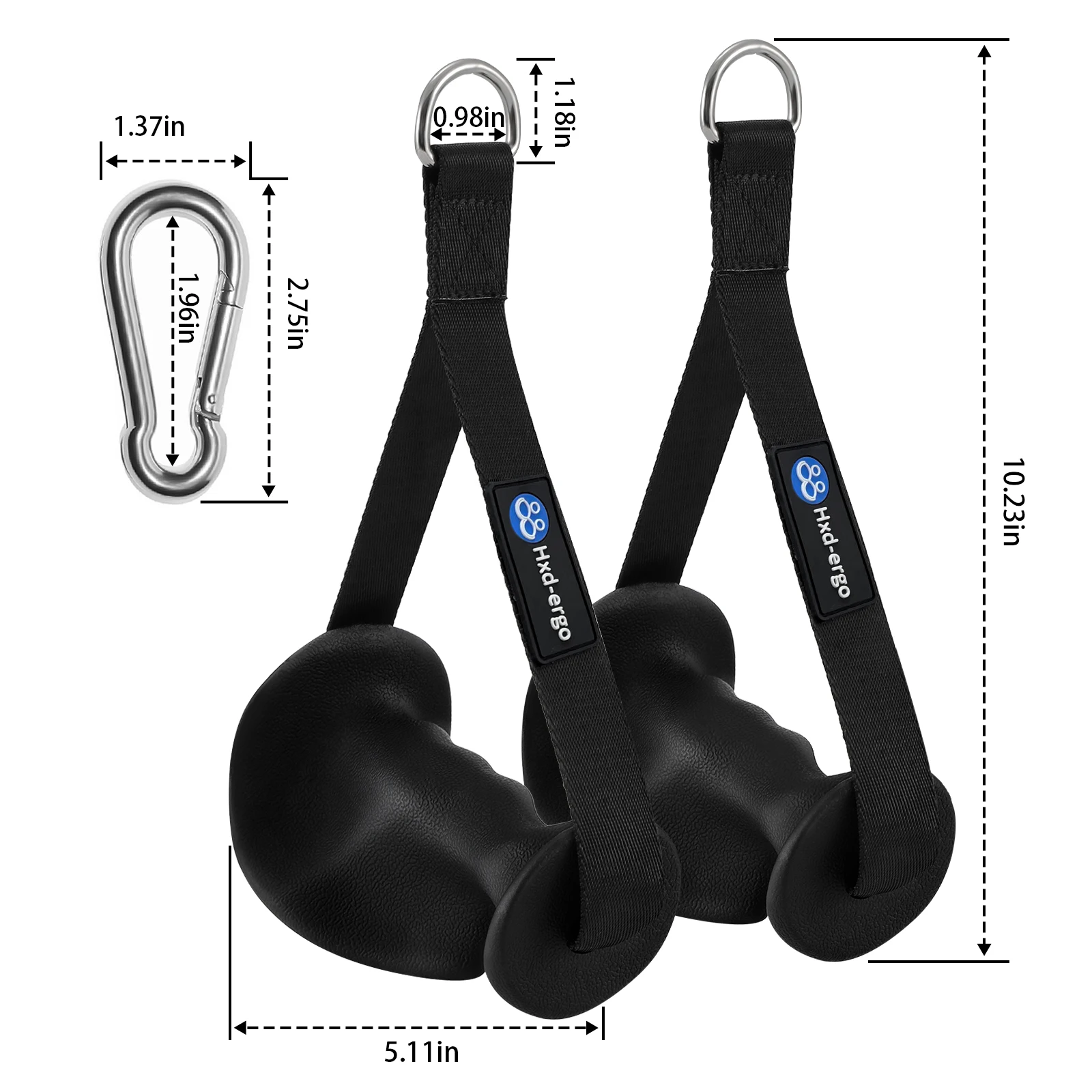 Ergonomics Handle Antiskid GYM Equipment Accessories Rowing Machine Strength Training Apparatus