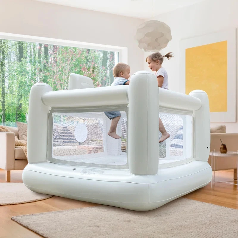 Minitrampolín inflable de PVC para niños pequeños, casa hinchable pequeña para interiores, castillos de salto, cumpleaños