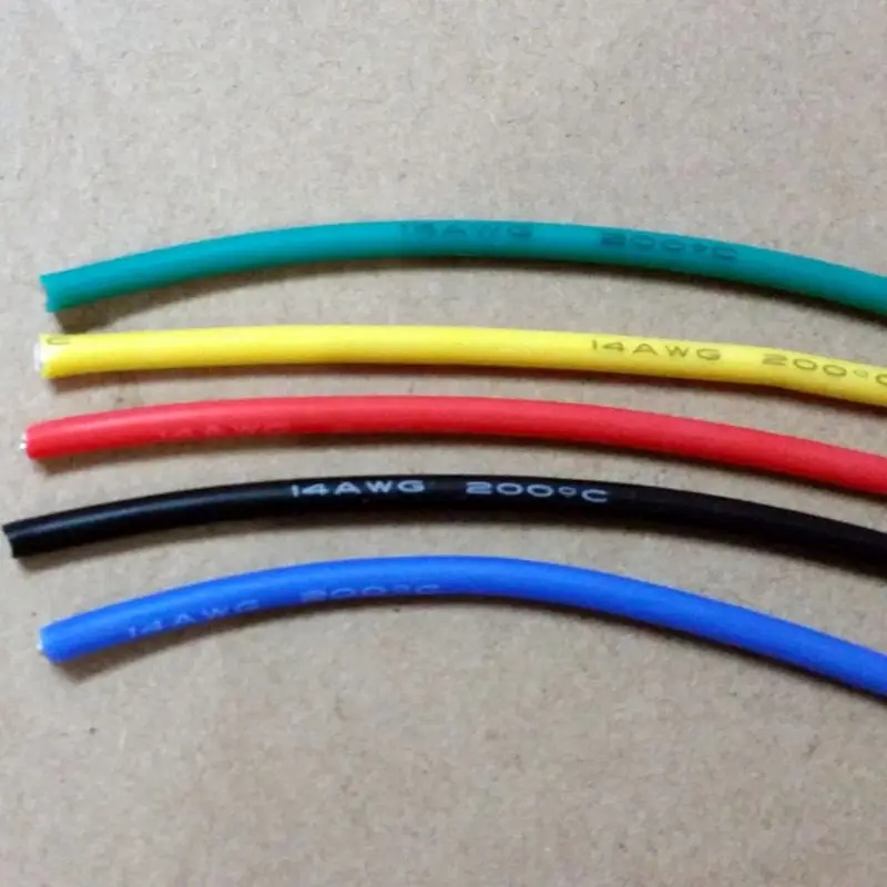 14AWG Soft High Temperature Silicone Wire 0.08mm 400 Core Wire Model Aircraft Power Cable