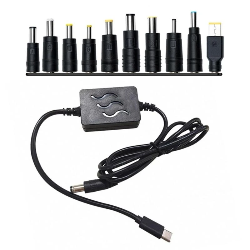 Conectores variedad cable alimentación tipo C DC24V PD20V 24V para altavoces ventilador mini enrutador y más