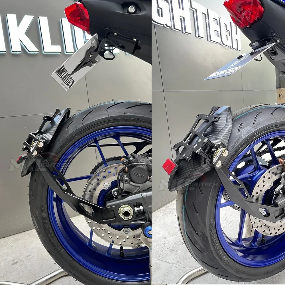 For YAMAHA MT-09 V3.0 TRACER 9 9GT 2022-2023 Motorcycle Rear Mudguard Wheel Splash Guard Fender License Plate Frame Accessories