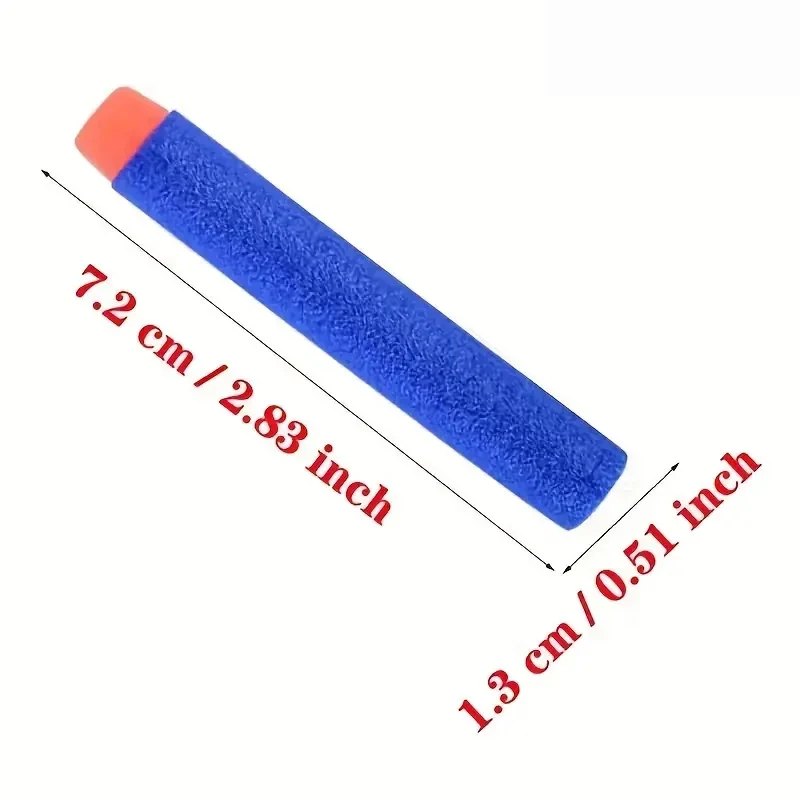 7.2cm 100 szt. Dla Nerf miękkie pociski rzutki z okrągłą głowicą do napełniania gąbek rzutki dla dzieci naboje do zabawkowego pistoletu dla NERF N-Strike blasterów