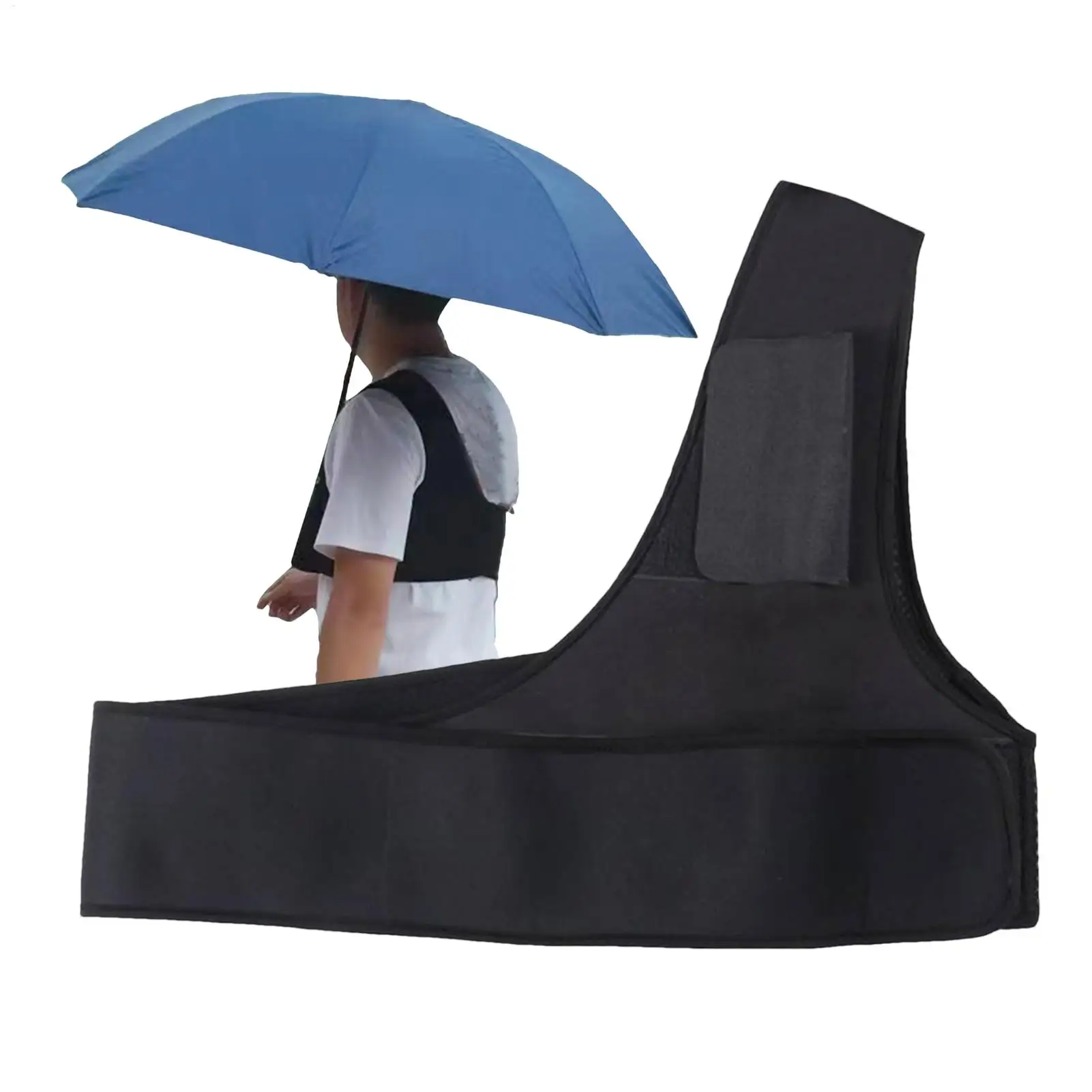 Freihändiger Regenschirmhalter, Stützgurt für Regenschirm, verstellbarer Sonnenschirmhalter, einfacher Transport für Gartenarbeit, Parks, Festivals