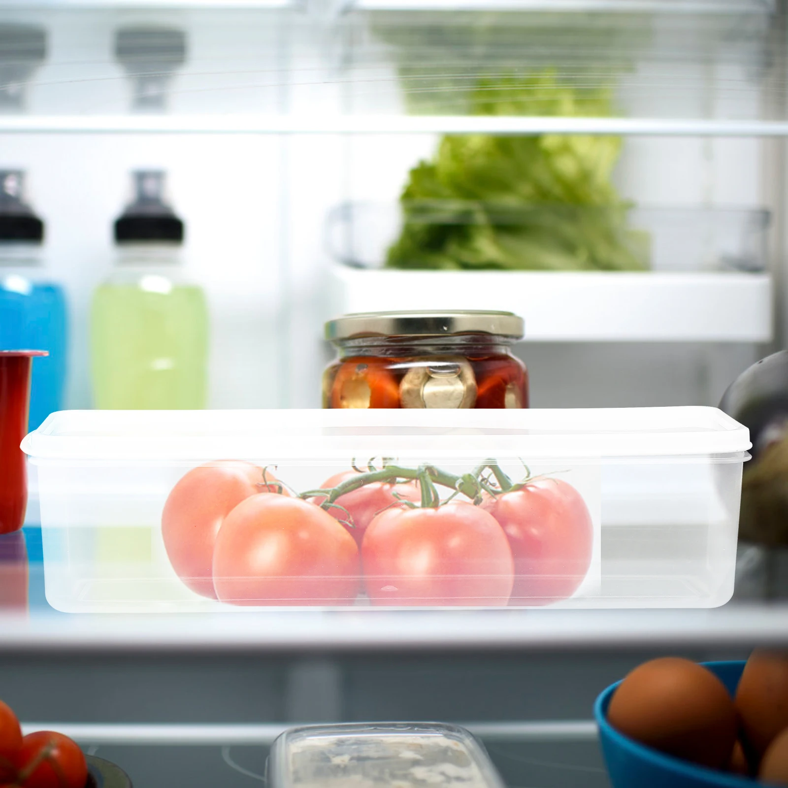 

3Pcs Noodle Storage Box PP Material Refrigerator Organizing Case for Food Fruits Vegetables Fresh Keeper Kitchen Storage Bin