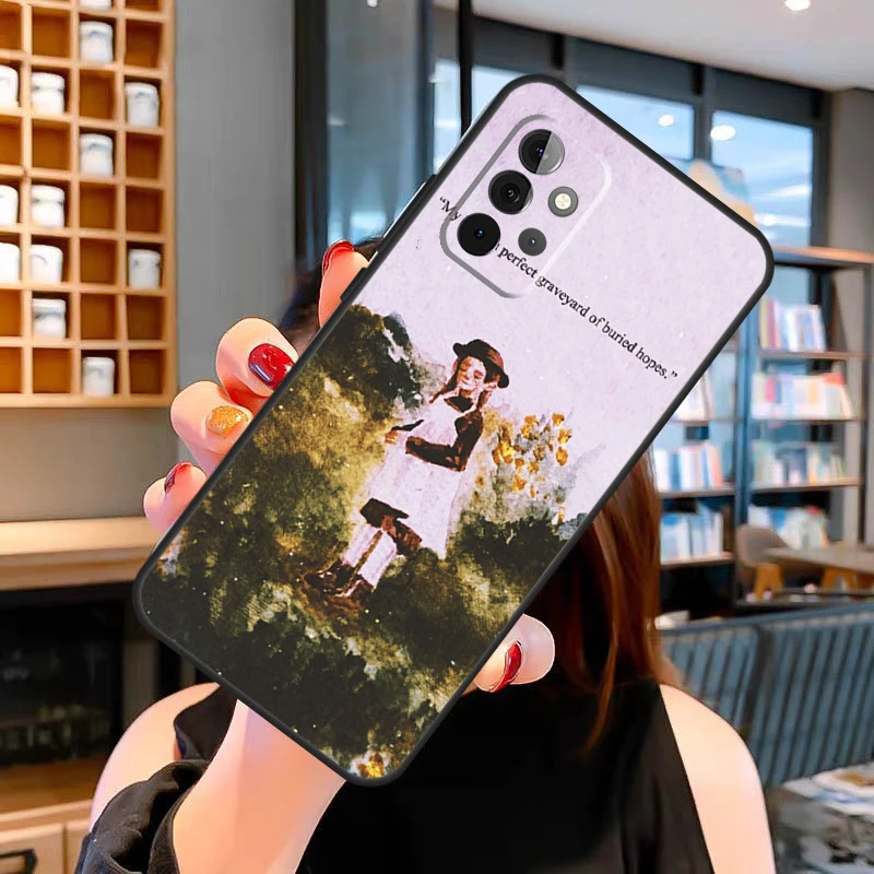 Зеленый чехол Anne of Gables для Samsung Galaxy A14 A34 A54 A52S A12 A22 A32 A52 A72 A13 A33 A53 A73 A31 A51 A71