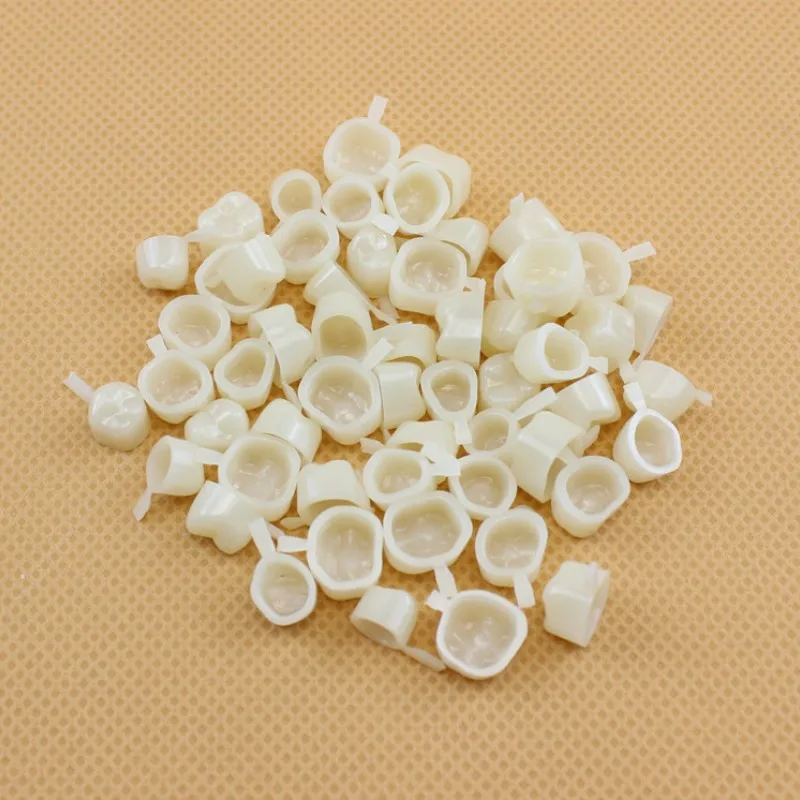 60pc Dental Crowns Resin Realistic Dental Crowns Porcelain Temporary Teeth Crown Oral Whitening Anterior Molar Crown dental Tool