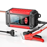 FOXSUR FTC-1206 2in1 Smart Car Battery Charger Automobile Car Battery Tester Support 12V 6A Battery Voltage