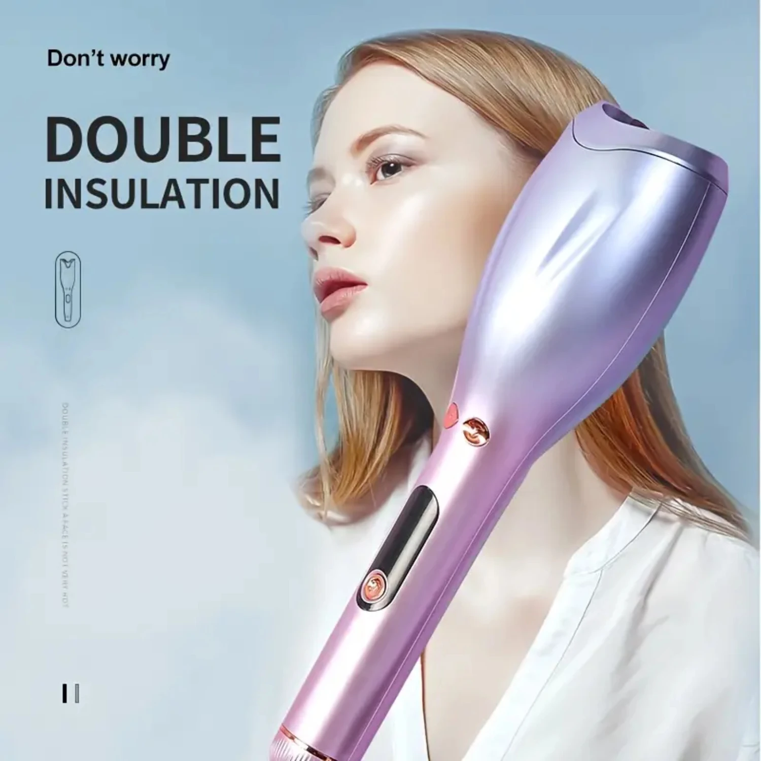 

Sleek and Innovative Automatic Curling Iron with Spiral Key Design for Effortless Styling, POKUJPOKUJPOKUJ Professional Hair Cur