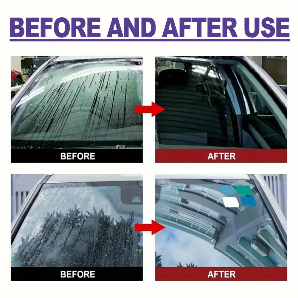 Farienne Anti-Fog Car Glass Spray - Universal Rain Repellent Treatment for Windshields, Windows & Mirrors, Water & Fog