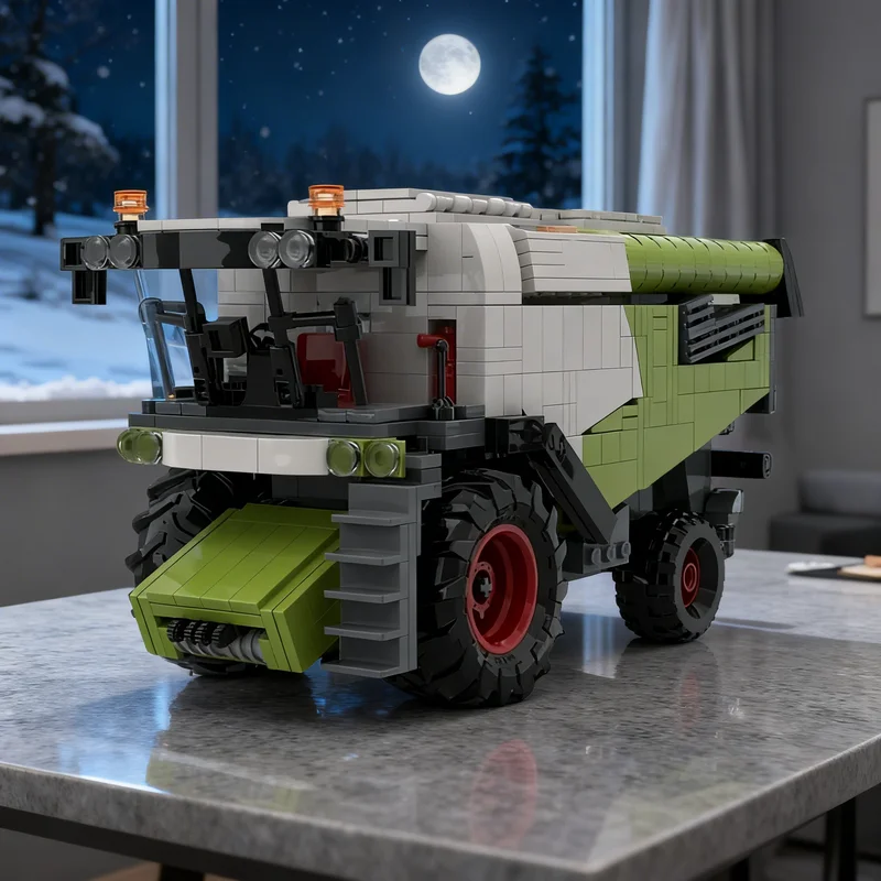 

Набор строительных блоков MOC Claas Lexion City Farm, 1218 деталей, креативный подарок для самостоятельной сборки, декор для дома и офиса, премиум-класс для взрослых и детей