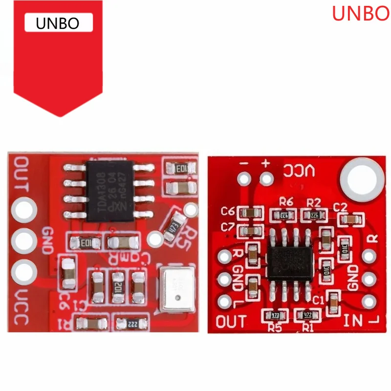 TDA1308 Low-Noise MEMS Silicon Microphone Amplifier Module with Adjustable Gain for Hearing Aid/Conference Applications