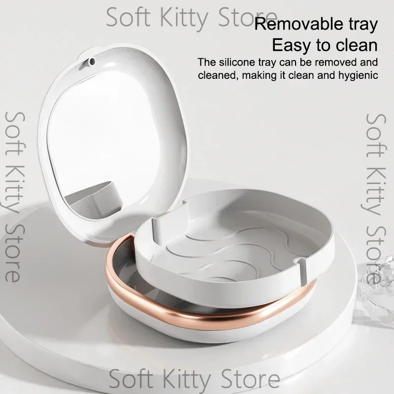 10Pcs Dental Retainer Storage Box, Magnetic Aligner & Brace Case for Travel, False Teeth Container.