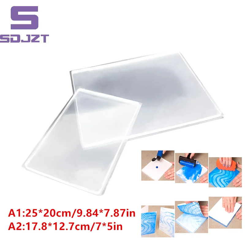 1 PCS Gel Press Monoprinting Print Plates Gel Plate For Press Art For Card Making, Scrapbooking, Arts Office Supplies
