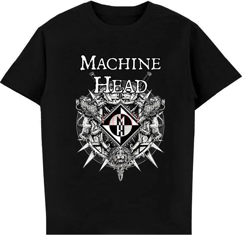 Funny t-shirt Machine Head Men's T-Shirt Black Fashion Men's T-Shirt