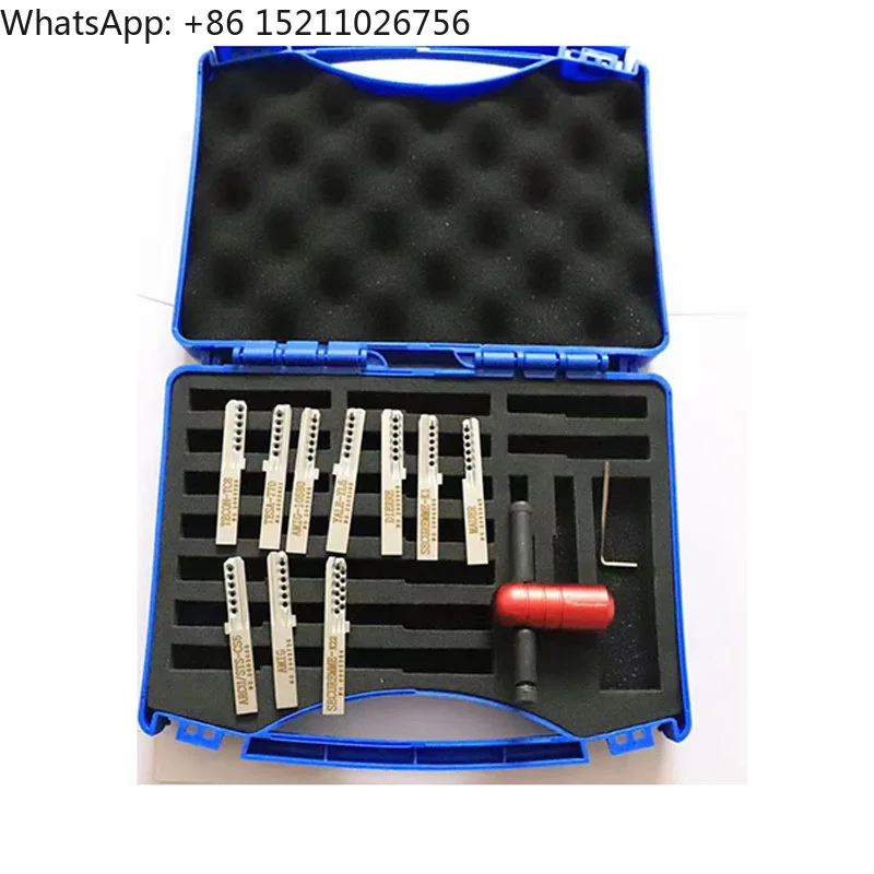 Haoshi Tin Foil Tools Tinfoil Euro European 10 IN 1 SECUREMME-K1 K22 TESA-T70 AMIG TECON-TC8 Y ale-Yale6 DIERRE  Locksmith Tools