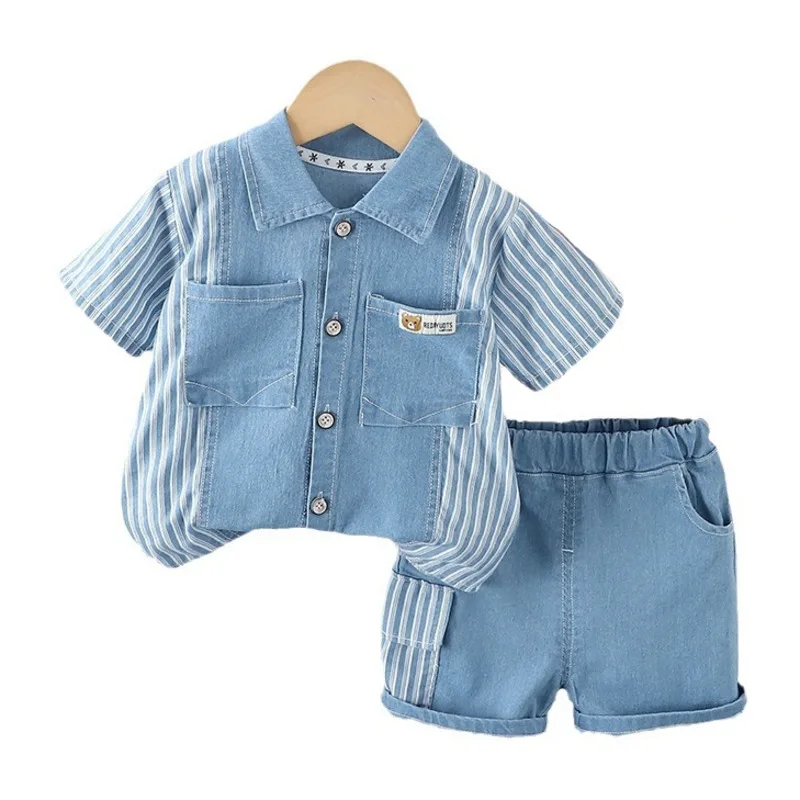 

New Summer Baby Boys Clothes Suit Children Shirt Shorts 2Pcs/Sets Toddler Casual Sports Costume Infant Outfits Kids Tracksuits
