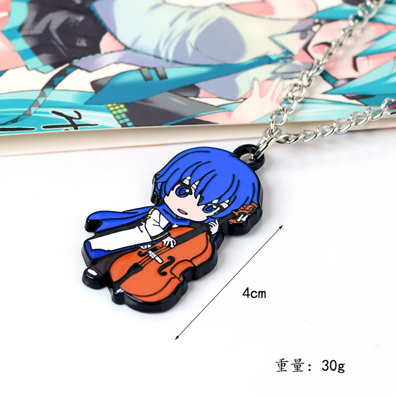 New Anime Hatsune Miku KAITO Luka Rin Len Kawaii Action Figure high quality Keychain Pendant necklace Model Toys Gifts