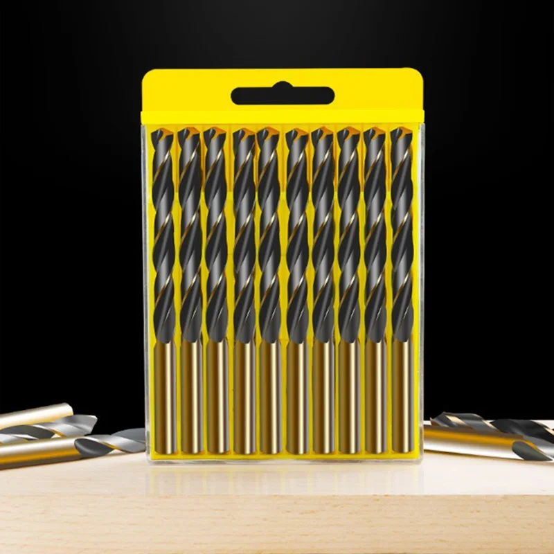 Cobalt Coated Twists Drill Bit HSS Drill Bit For Wood/Metal Hole Cutter Power Tools 1mm 1.5mm 2mm 2.5mm 3mm -14mm High Quality