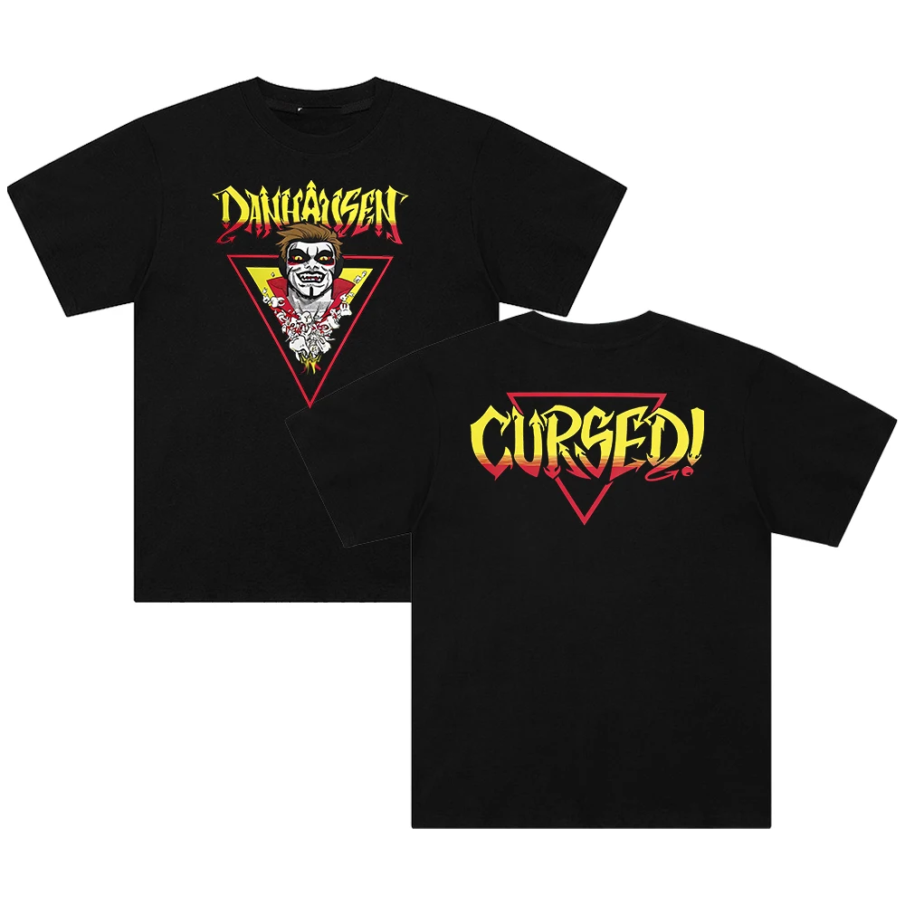 Camiseta Danhausen Cursed 2026, nueva camiseta de algodón de manga corta con cuello redondo, ropa para mujer, ropa para hombre, ropa de calle, camiseta de verano