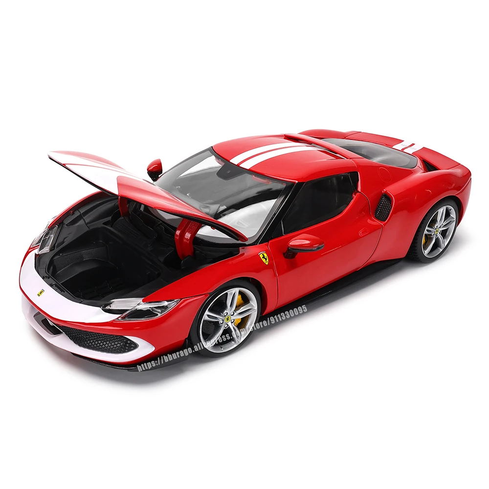 Bburago 1:18 Ferrari 296 GTB ASSETTO FIORANO Alloy Luxury Vehicle Diecast Cars Model Toy Collection Gift for boys