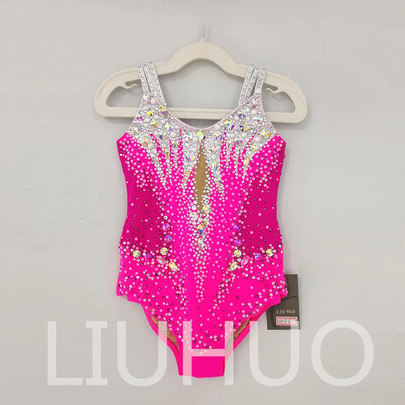 LIUHUO Rhythmic Gymnastics Leotard Competitive Cheerleading Performance For Children