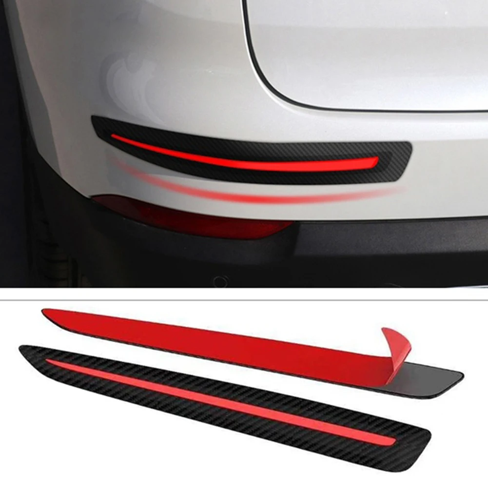 

2pcs Car Sticker Bumper Protector Auto Guard Corner Vehicle Rear Anti-collision Protective Styling Mouldings Car Stickers Drops