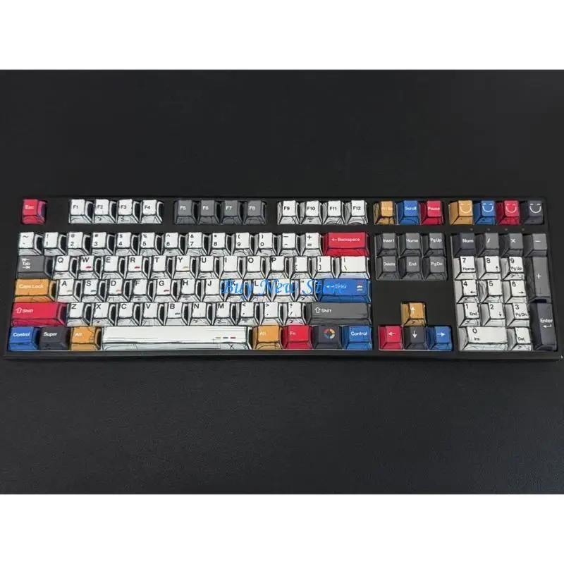 

20CE 136Keys Keycap Original Profile Dye Sublimations PBT Comics Mixed Lights Keycap