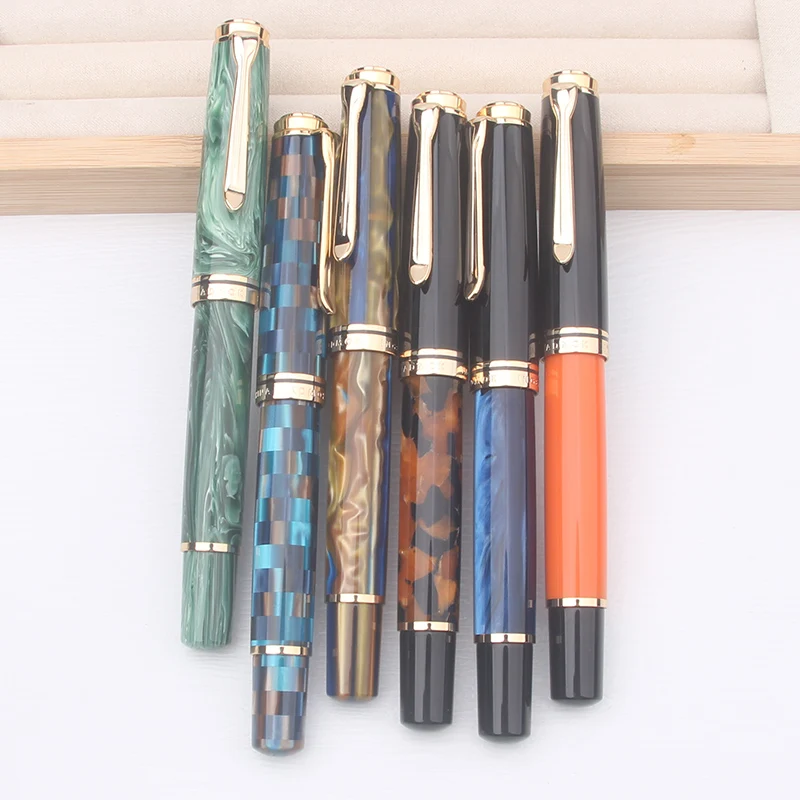 

ADMOK M800 Acrylic Resin Rollerball Pen with Schneider Gel Refill 0.5mm Black Ink - Ultra Smooth Writing Pen for Office School