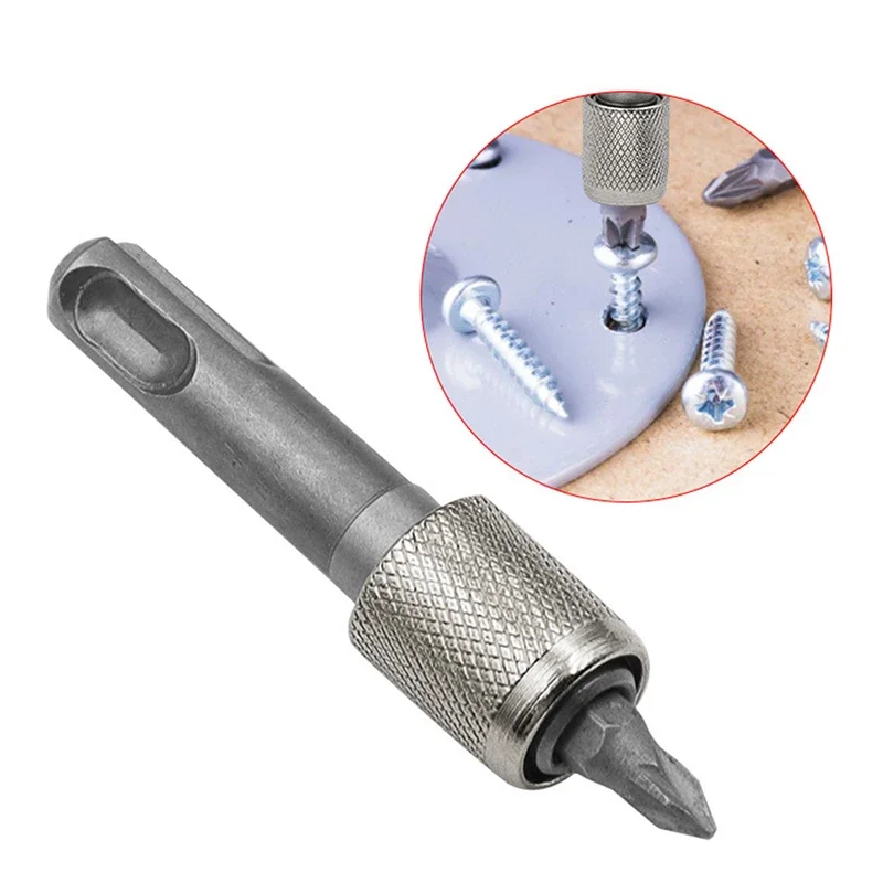 Electric Hammer Conversion Adapter Tool - round Shank to Hexagon Impact Drill Head Connector Rod Sleeve for Texture Work