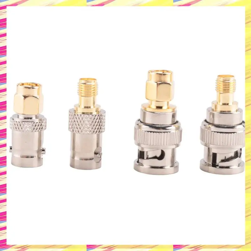 ABJJ SMA To BNC Kits 2 Set RF Adapter Connector Kits For SDR Ham Radio Baofeng UV-5R UV82 V-5R5 Two Way Handheld Radio