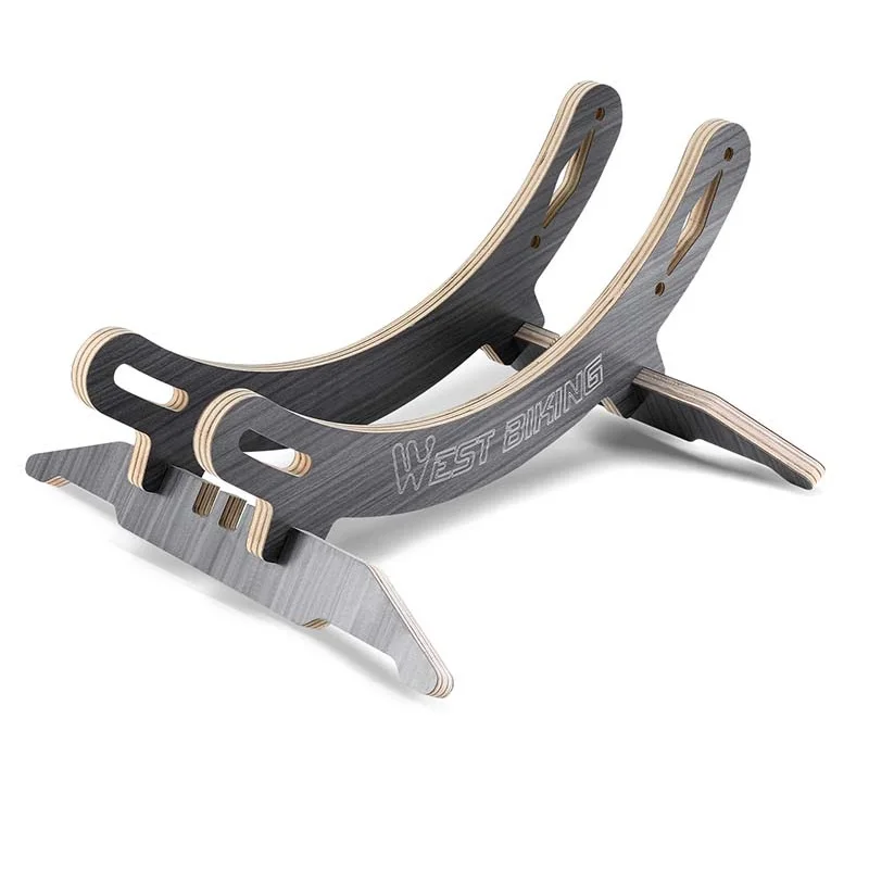 AliExpress West Biking WEST BIKING Bicycle Parking Rack Adjustable Wooden Rack For Road GRAVEL MTB Bike Parking Rack 20C-30C/1.9-2.2 Inch Tire Width
