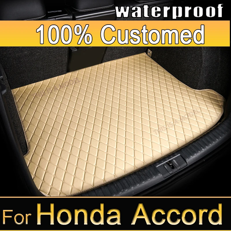 Car trunk mat for Honda Accord Eighth generation 2008 2009 2010 2011 2012 2013 cargo liner carpet interior accessories cover