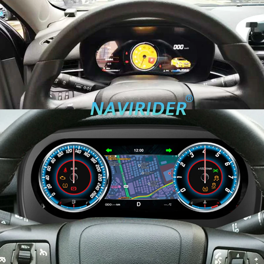 

10.25inch New Car LCD Instrument For Chevrolet Malibu 2009-2014 Speedometer Instrument Cluster Upgrade Smart Cluster Colorful