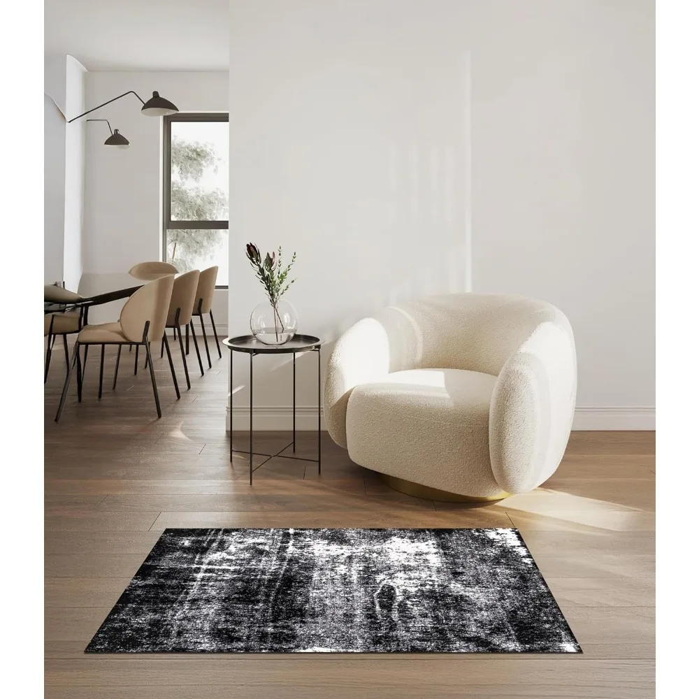 Абстрактные коврики 3x5 без линяния для кухни, гостиной, спальни, столовой, прихожей - современные декоративные коврики