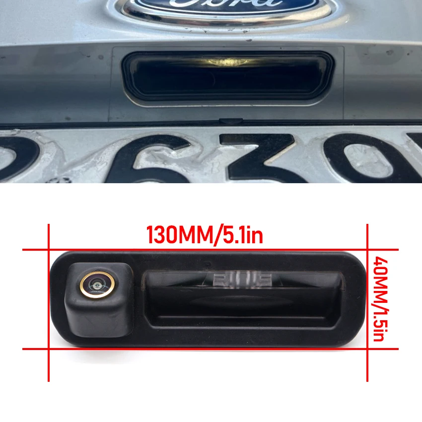 AHD 1080P รถดูด้านหลังย้อนกลับ Trunk Handle กล้องสําหรับ Ford Focus SE ST 2 3 Turnier MK3 C MAX Night Vision Golden กล้องสํารอง