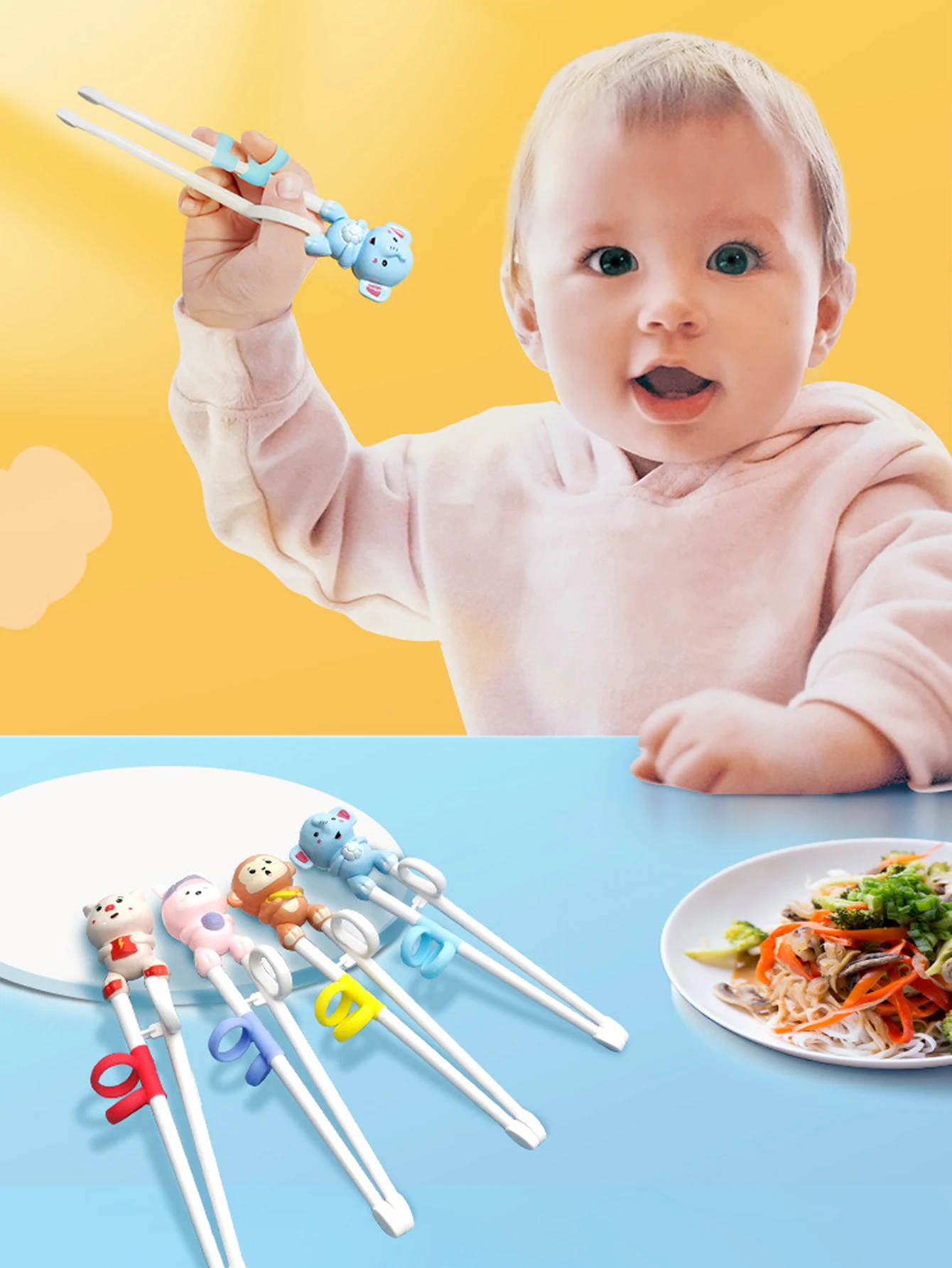 kid chopsticks, Training Chopsticks for Toddler Beginners Baby Children , training chopsticks with animals