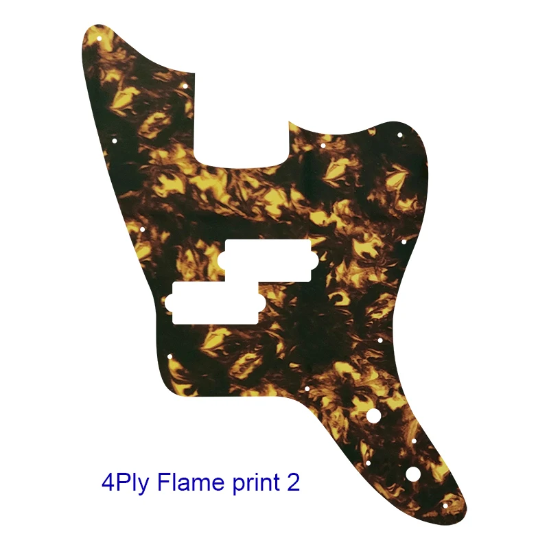 Fei Man - Custom Pickguard Parts For US Fender MH Signature Jaguar Bass Guitar Pickguard, Multicolor Choice