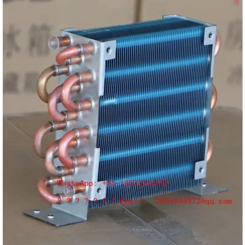 2027年製-cp3x6x120-ミニコンデンサー、空冷式、銅管フィン付きヒートシンク、ファン付き、冷蔵庫用エバポレーター
