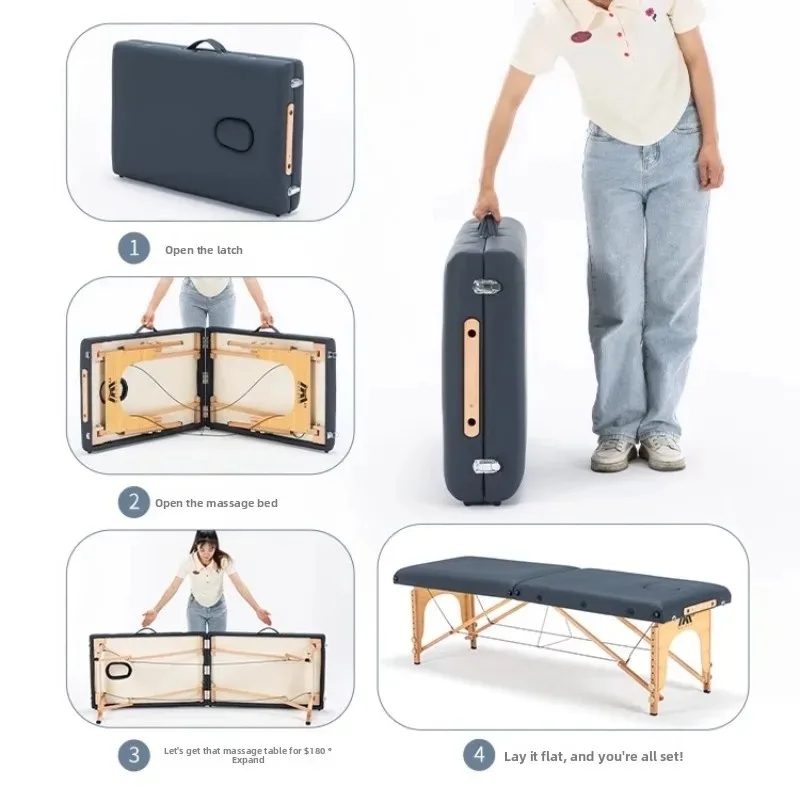 Massage & Therapy Bed Chiropractic Acupuncture Medical Rehabilitation Table Professional TCM Equipment Therapy Massage Bed Table