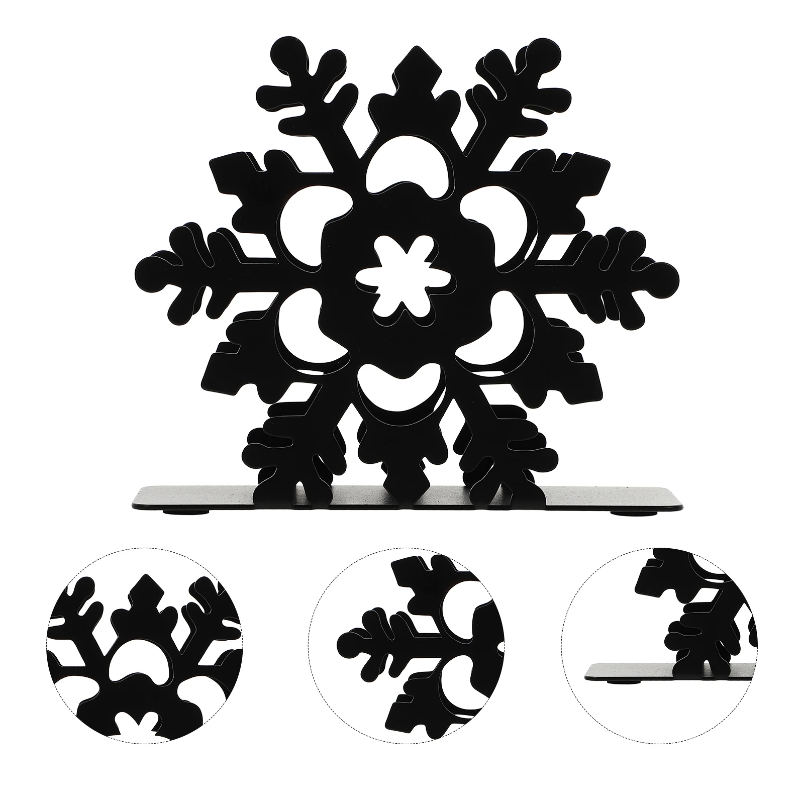 

Iron Snowflake Tissue Holder Paper Rack for Kitchen Bedroom Living Room Christmas Decor Storage Box Home ganizers