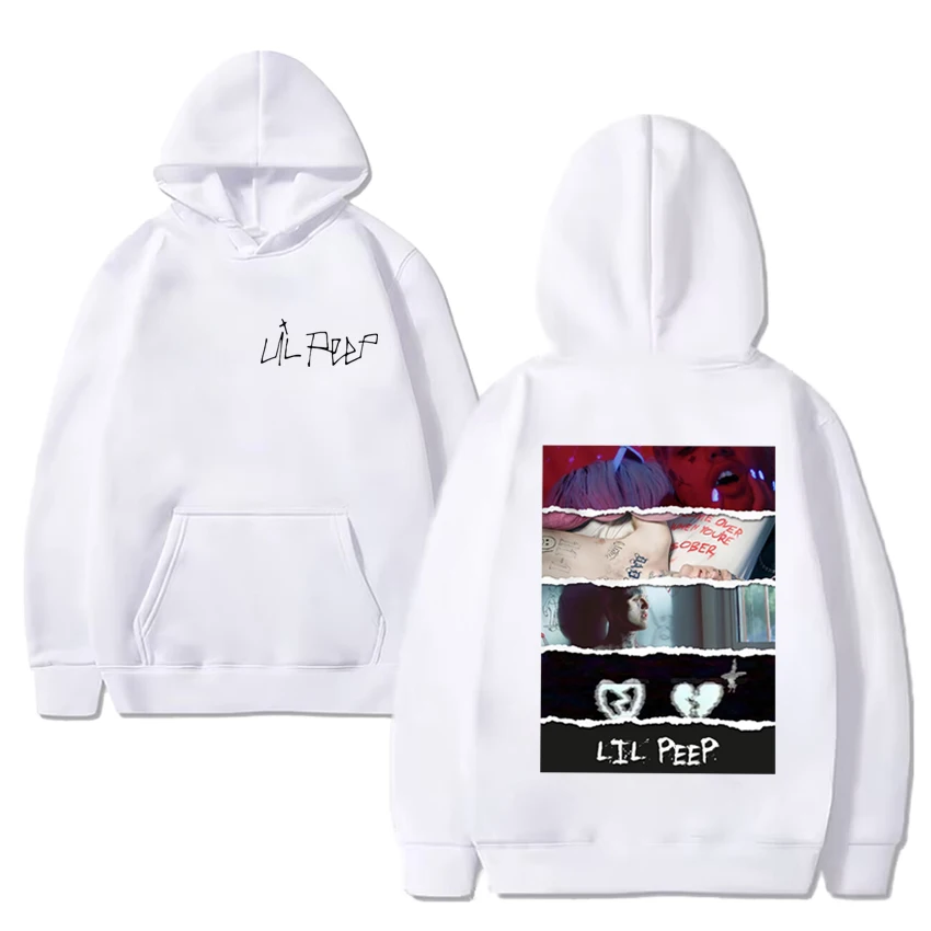 Lil Peep-Hoodie com capuz estampado personalizado para homens e mulheres, lã casual, streetwear de manga longa, pulôver vintage unissex, venda quente