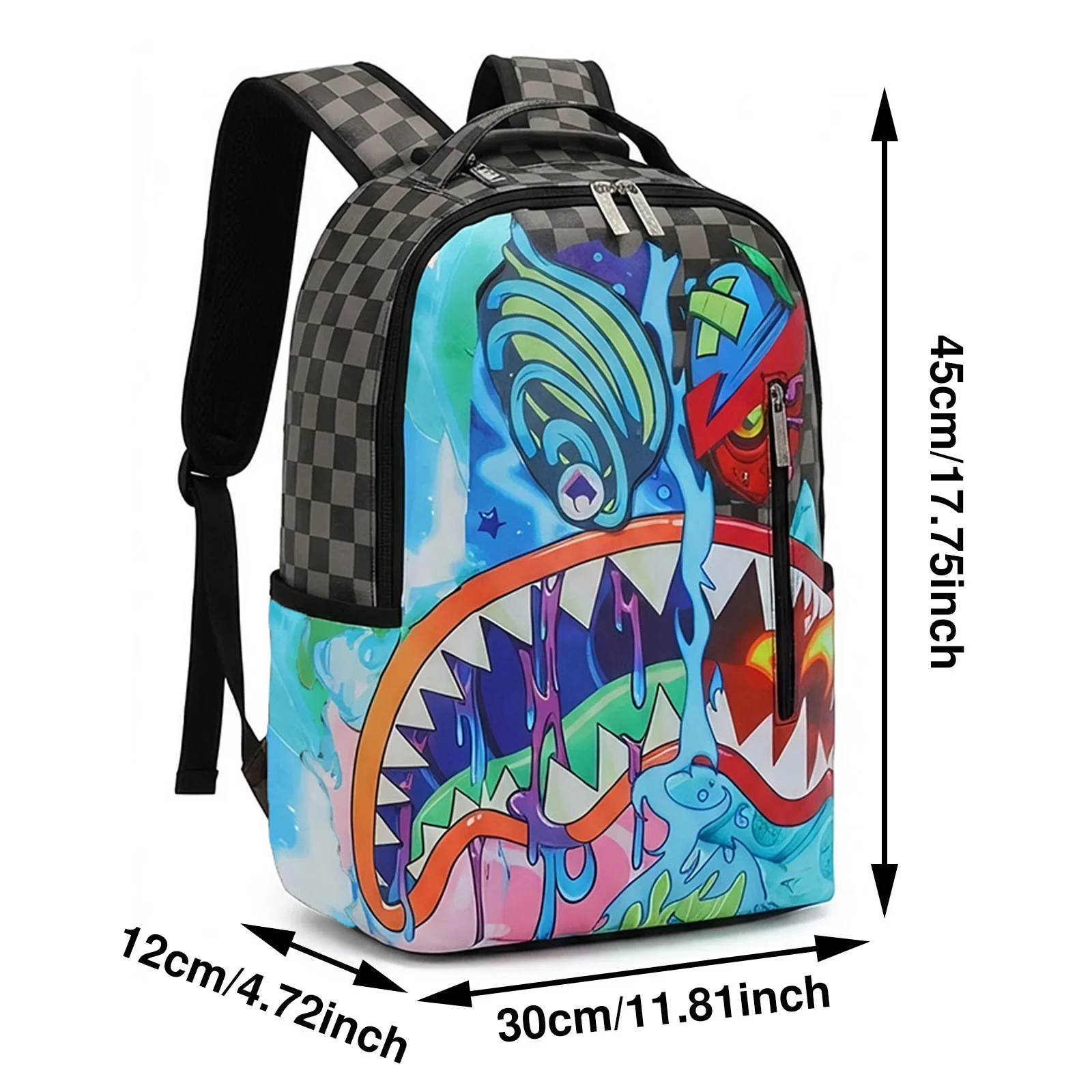 A Stylish Patterned Backpack, This Is a New Trendy Lightweight Printed Backpack, Also a Fashionable Commuter Bag, Large-Capacity Travel Bag, Multifunctional Storage Backpack, with Adjustable Shoulder Straps, Suitable for Travel, Back to School, the Best Valentine's Day Gift, a Gift for Friends, a Gift for Your Girlfriend, a Gift for Mom, or a Fun Gift