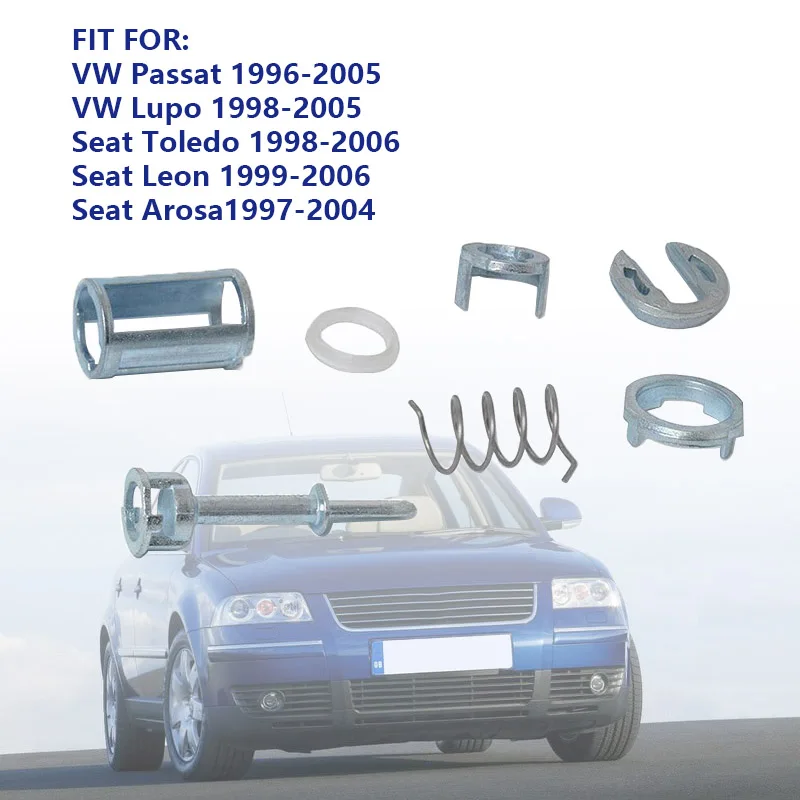 3B0837167/168 51.62MM FOR VW PASSAT B5 SEAT TOLEDO LEON AROSA LUPO DOOR LOCK REPAIR KIT FOR LEFT-RIGHT SIDE NEW 7PCS/SET