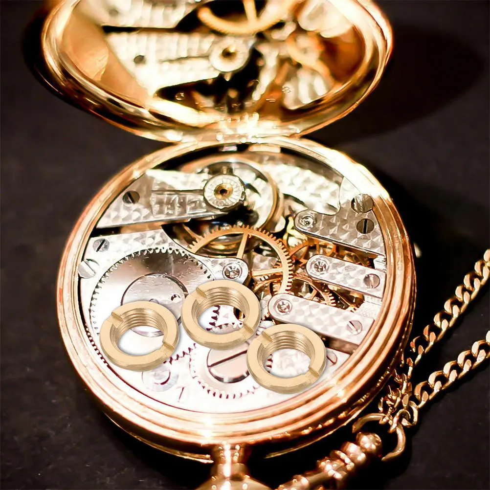 12 Piezas de Repuesto de Tuerca para Reloj de Cuarzo, Cabeza Redonda Avellanada, Reparación de Relojes de Cuarzo, Mecanismo de Movimiento Silencioso