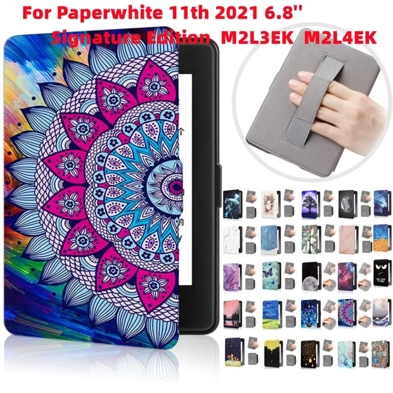 Magnetic Smart Cover for 2021 All New Kindle Paperwhite 5 11th Generation 6.8 Inch Signature Edition M2L3EK M2L4EK Ebook Case