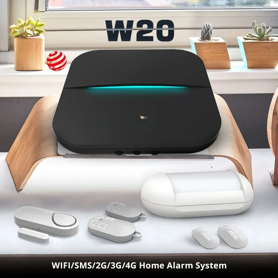 Wifi//4g Smart Home Burglar Alarm System 2.7 Inch Display Screen