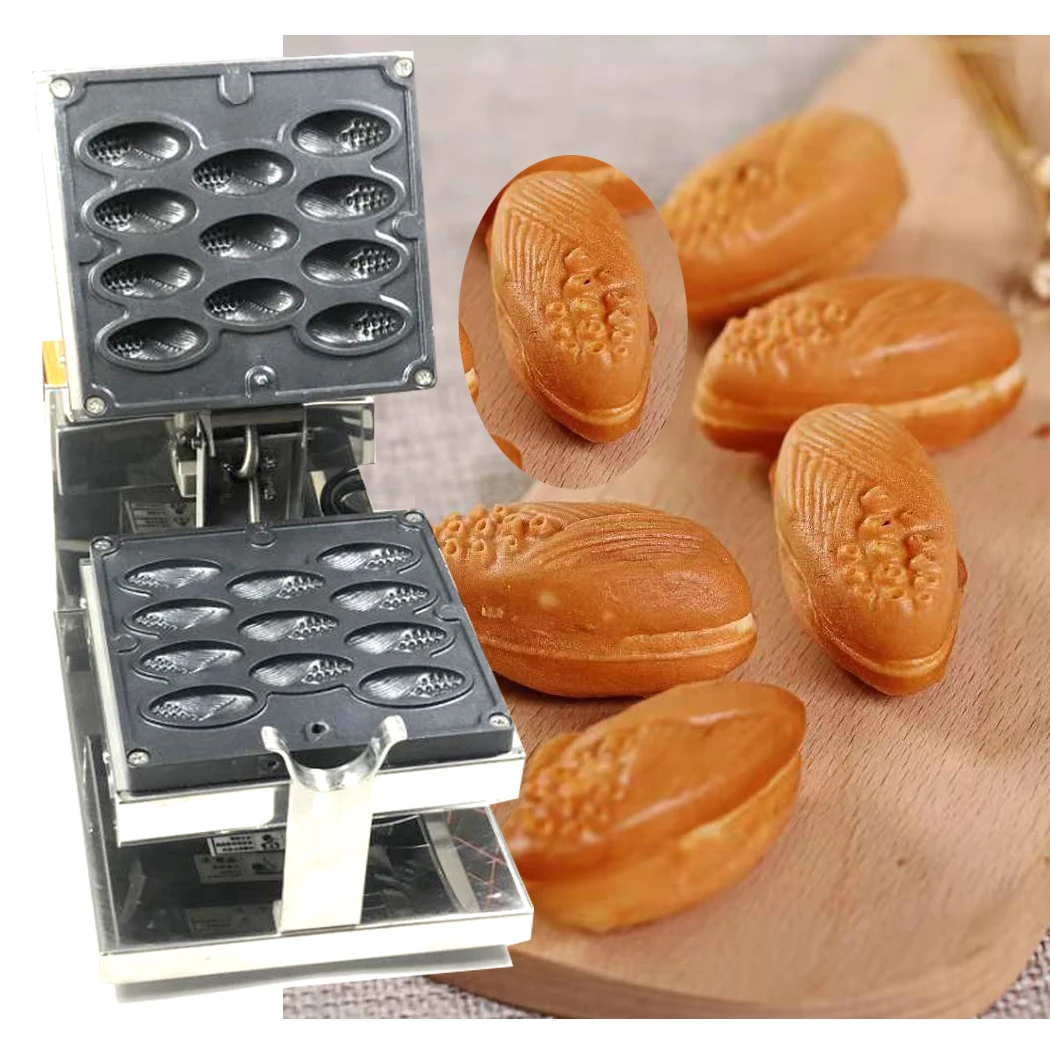 breakfast shop corn shaped cake manju waffle maker making baking machine Electric Korean style corn sandwich cake machine
