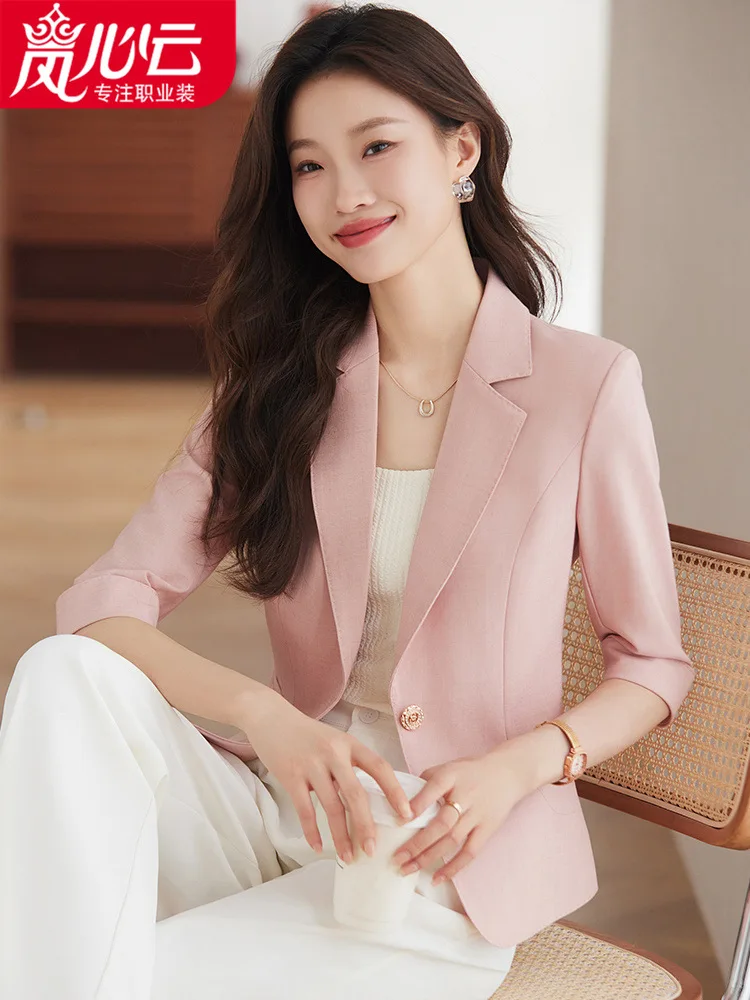 Design Slimming Leisure Suit2024Spring and Summer New Versatile Fashion Stylish Thin Sun Protection Suit Jacket for Women